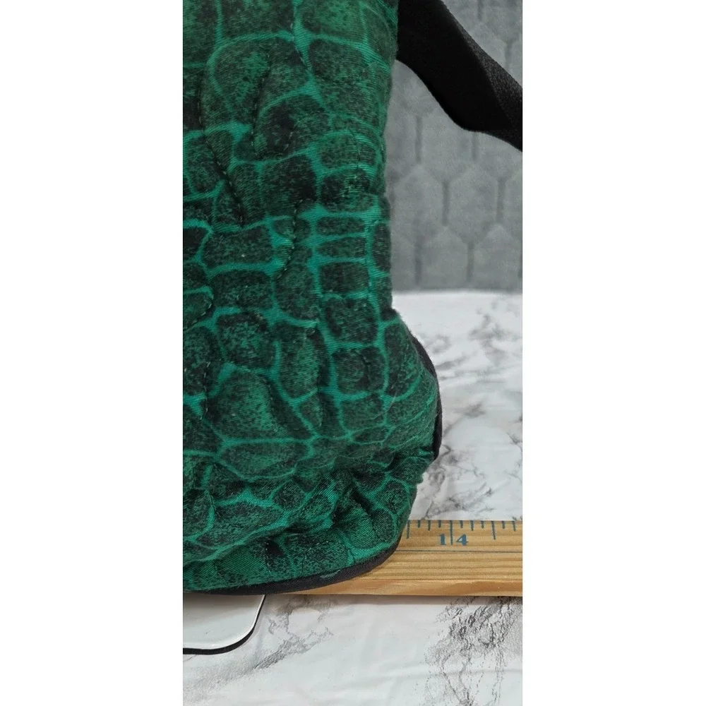 Donna Sharp Handbag Purse Quilted‎ Green Zippered Closure